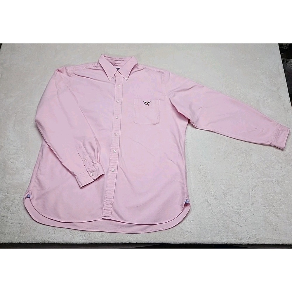 American Living Bitton Down Long Sleeve Mens Shirt Pink XXL